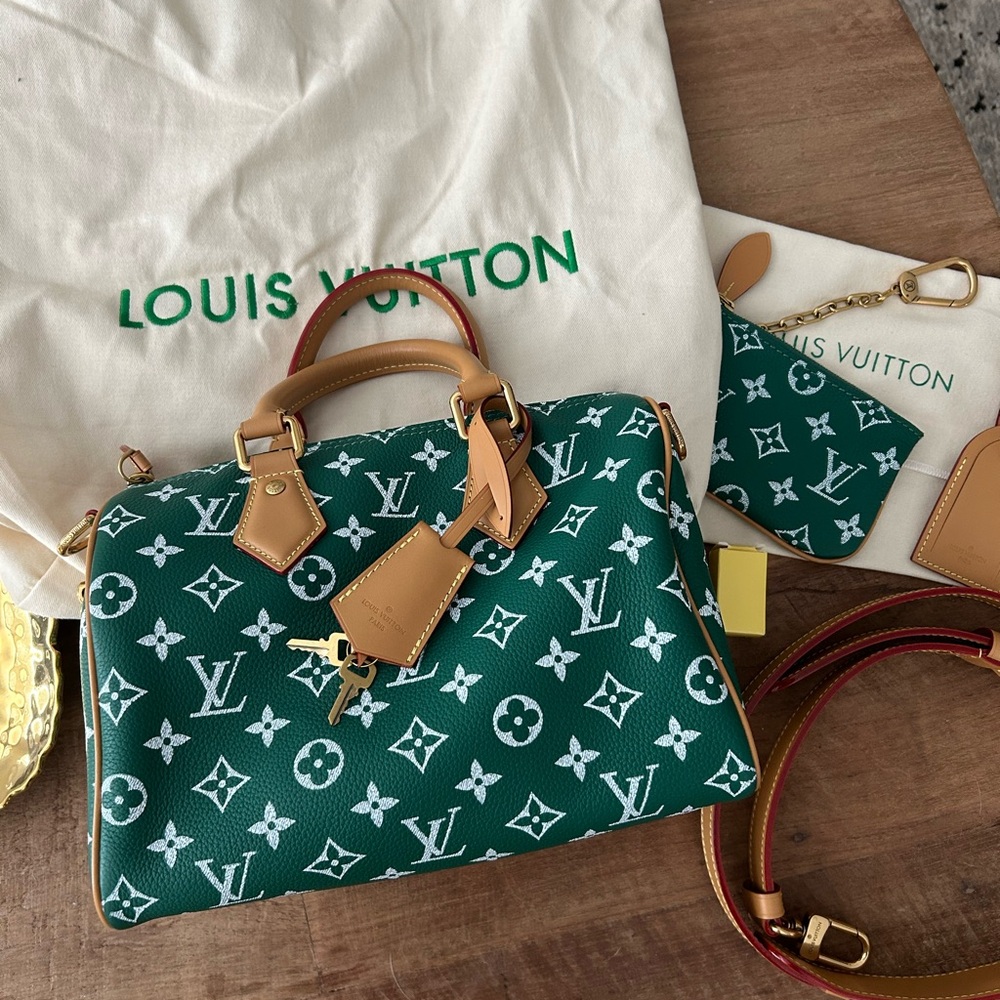 Monogram satchel green Size 25